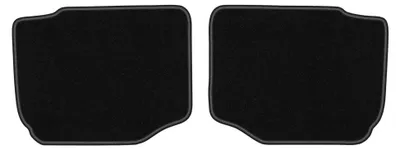 Productafbeelding van Velours achtermatten voor Ford Granada 1972-1985 (sedan) – 2-delig, zwart, op maat – Wielganizator LUX