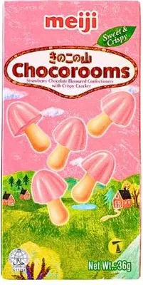 Produktbild von MEIJI Chocorooms Erdbeere 36 g