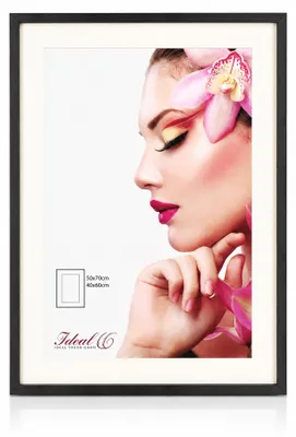Produktbild von 3D Objektrahmen Holz Bilderrahmen Wanddeko Collage Poster Shirt Trikot Rahmen HR - Farbe: Schwarz | Format: 50x70