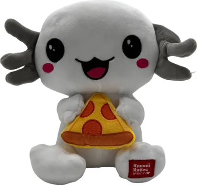 Produktbild von Kawaii Axolotl Kuscheltier Echse Molch Figur Plüsch 24 cm Plüsch weiß grau