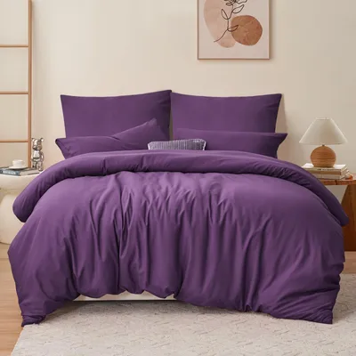 Produktbild von Bettwäsche Set für Doppelbett, 200 x 200 cm, Violett