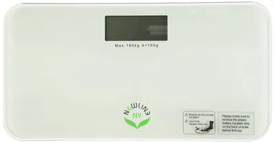 Produktbild von Personenwaage Körperwaage Reisewaage - 180 kg - Ultraflach - Weiß