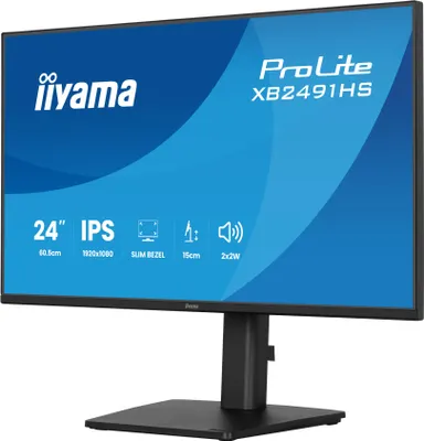 Obrázek produktu pro iiyama ProLite XB2491HS-B1, 60,5 cm (23.8"), 1920 x 1080 px, Full HD, LCD, Černá