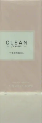 A close-up of the packaging for Clean Classic The Original Eau de Parfum.