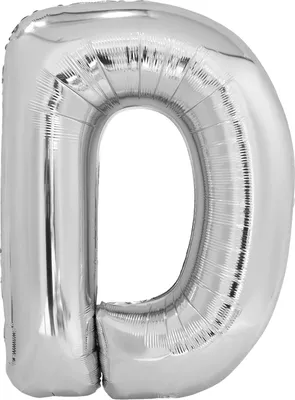 Image de Ballon lettre D argent - 88cm