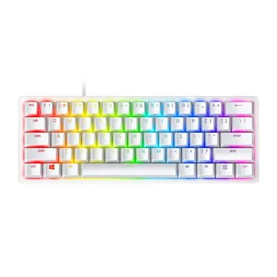 Immagine prodotto di Razer Huntsman Mini Mercury ed. Tastiera da gioco ottica, interruttore rosso, layout nordico, cablata. Razer Huntsman Mini 60%, tastiera da gioco, opto-meccanica, nordica, nera, cablata