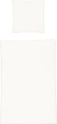 Immagine prodotto di Set di biancheria da letto Irisette seersucker Easy-U 8726 bianco 155 x 200 cm 1 federa 80x80 cm