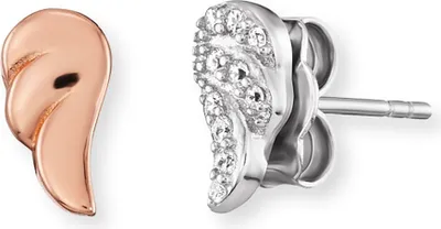 Produktbild von Engelsrufer Ohrstecker ERE-2WING-ZI-BIR Sterling Silber Roségold plattiert Flügel
