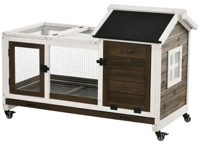 Imagen del producto de Jaula para conejos - Jaula para roedores - Jaula para cobayas - Jaula para animales - Jaula para exteriores - Amplia y con buena ventilación