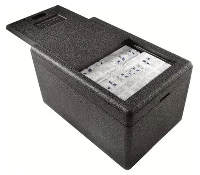 Produktbild von 2x Mehrwegshipper mit Deckel aus EPP für Trockeneis 600 x 400 x 347 mm 33 Liter