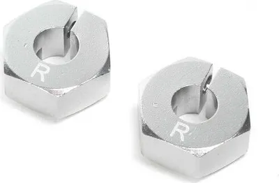 Produktbild von Losi Clamping Rear Wheel Hexes, Aluminum: 22S