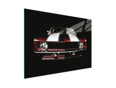 Image de Planche à découper Plaque de cuisson multi-verre 30x22 cm voiture de sport