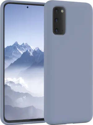 Produktbild von EAZY CASE Silikonhülle für Samsung Galaxy S20 Silikon Backcover Schutz in Blau