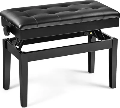 Produktbild von GOPLUS Klavierhocker Höhenverstellbar, Klavierbank mit Stauraum, Massivholz & Doppelsitz bis zu 150kg für Piano Zuhause, Konzertsaal