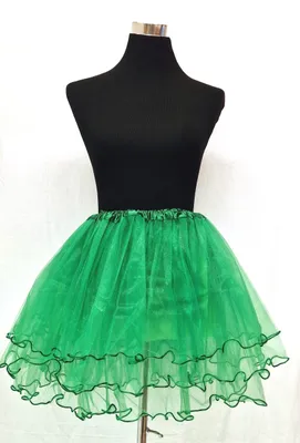 Produktbild von NEU Tüllrock Tütü Tutu Ballettrock  Petticoat Mehrschichtiger Puffy Fasching Ballettkleid Grün