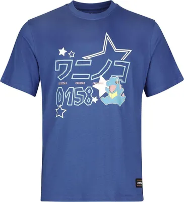 Produktbild von Pokémon T-Shirt Herren Karnimani #0158 blau Fan-Merch, Gaming 100% Baumwolle M