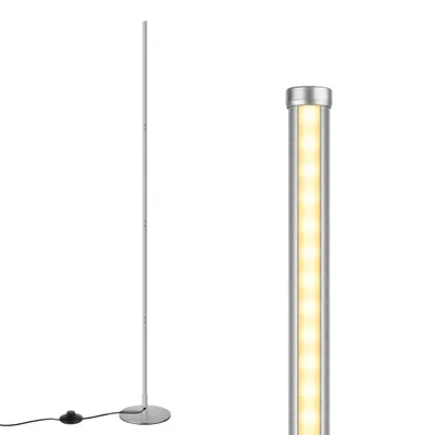 Produktbild von EDISHINE Stehlampe höhenverstellbar, LED Stehleuchte Dimmbar Wohnzimmer, Silber