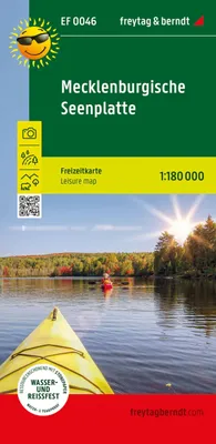 Produktbild von freytag & berndt Freizeitkarte Mecklenburgische Seenplatte 1:1,8 Mio.: mit touristischen Infos, wasserfest und reißfest