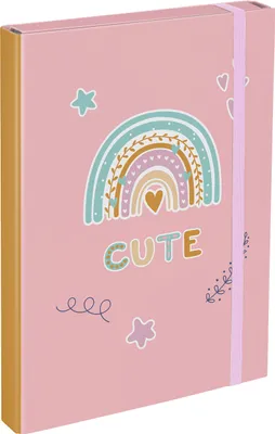 Produktbild von BAAGL Heftmappe A4 Regenbogen Rosa