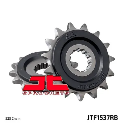 Produktbild von Jt Vorderes Ritzel 2137 15 Mit Gummi Für Kawasaki Z 1000 '07-'16 (213715Jtrb) (Kette 525)