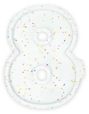 Silikonform für Zahlenkuchen Ziffer 8, 2er-Set, 30x20x2 cm