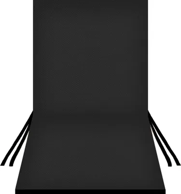 Obrázok produktu pre Vodotesný vankúš pre záhradnú stoličku TIP s operadlom 80x40 cm ČIERNY