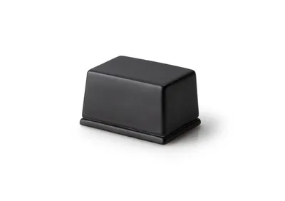 Produktbild von Continenta Butterdose für 125 g Butter, Keramik schwarz 3725
