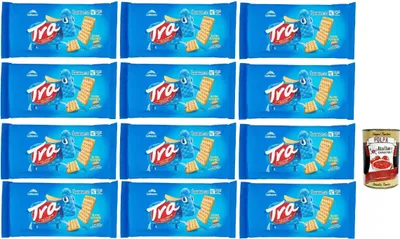 Produktbild von Galbusera Crackers Cracker salati Salzgebäck gesalzen 12x 250g, herzhafter Snack kekse aus Italien + Italian Gourmet polpa 400g
