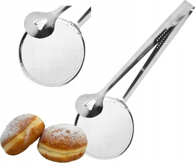 Produktbild von Zange mit Sieb Practico Edelstahl Donuts Krapfen Pfannkuchen