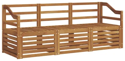 Produktbild von vidaXL Sofagarnituren 3 stk. Natur Massivholz Akazie