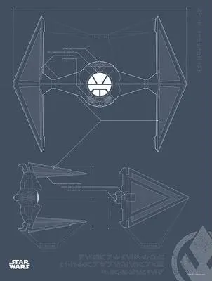 Produktbild von Kunstposter – Star Wars – Karte des Kriegsschiffs – 30 x 40 cm