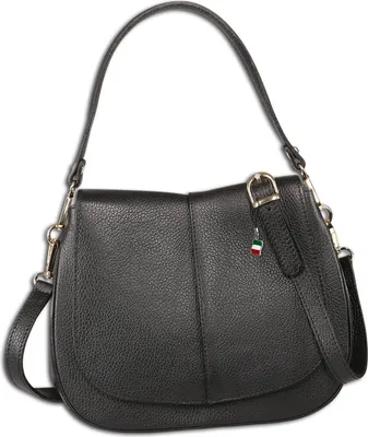 Produktbild von Florence Leder Tasche Damen Umhängetasche schwarz 9x27x26cm OTF178S1