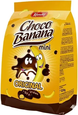Produktbild von Kandit "Choco Banana Mini" Schaumzuckerware 120g