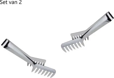 Produktbild von Famanu Esszangen - Pastazangen - Edelstahl - Set von 2 - 20 cm