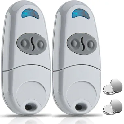 Productafbeelding van Universele afstandsbediening voor garagedeuren, 433,92 MHz, 2 stuks, compatibel