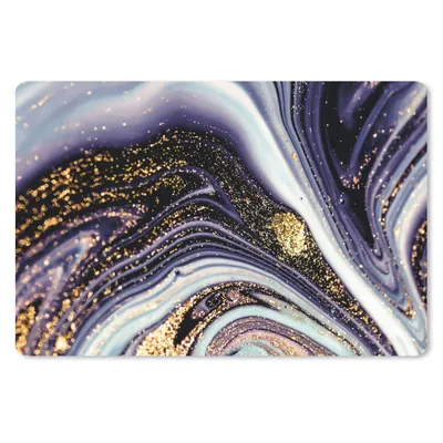 Produktbild von MuchoWow® Mauspad Mousepad Marmor - Lila - Luxus - Marmoroptik - Glitzer 27x18 cm - Mousepads - Maus Mat - Pad - Mausunterlage - Büroartikel - Desk Matten