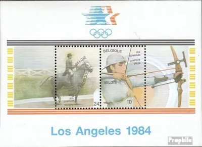 Produktbild von Briefmarken Belgien 1984 Mi Block54 (kompl.Ausg.) postfrisch Olympische Sommerspiele