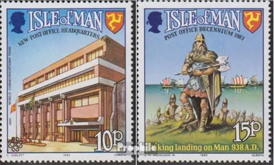 Produktbild von Briefmarken GB - Isle of Man 1983 Mi 246-247 (kompl.Ausg.) postfrisch Postdienst