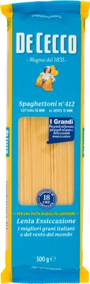 Zdjęcie produktu dla Pasta Di Semola Spaghettoni n412 500g - De Cecco