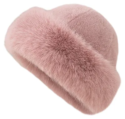 Produktbild von Damen-Winterhut mit dicker Krempe, warm, einfarbig, winddicht, für Outdoor-Aktivitäten bei kaltem Wetter