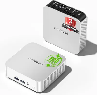 Produktbild von GEEKOM Mini PC A5 Pro mit AMD Ryzen 5 7530U, 16GB Aufrüstbarer DDR4 RAM(Kein festgelegter LPDDR) + 512GB SSD | Kompakter Mini Desktop PC W-11 Pro
