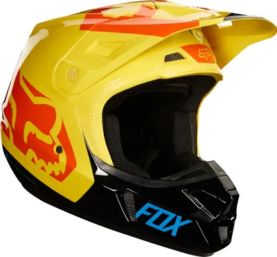 Obrázek produktu pro Motokrosová přilba FOX V2 Preme, černá/žlutá/červená, M (57/58)