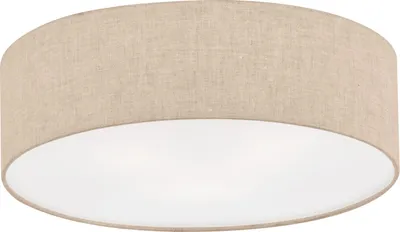 Image de Fischer-Honsel Lampe à suspendre THOR Ø 40cm avec abat-jour en lin Beige