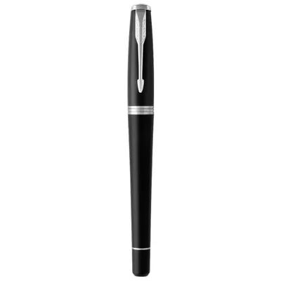 Produktbild von Parker Urban, Schwarz, Chrom, Kartuschenfüllsystem, Blau, Aluminium, Messing, Chrom, Rundspitze, Edelstahl