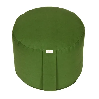 Produktbild von yogabox Meditationskissen Rondo Big BASIC - olive 35 x 35 x 25 cm Buchweizenschalen