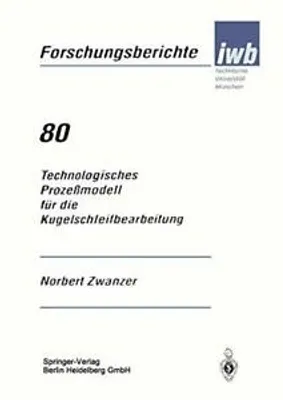 Obrázok produktu pre Technologisches Prozeßmodell für die Kugelschleifbearbeitung