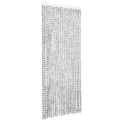 Image de vidaXL Rideau moustiquaire gris clair et gris foncé 90x220 cm chenille