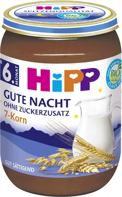 Produktbild von Hipp  Gute Nacht 7 Korn a.6.Mo. (190 g)