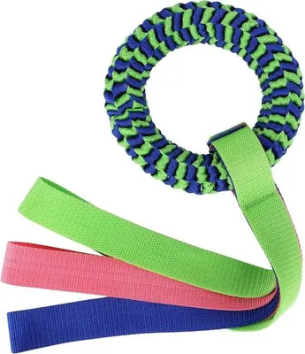 Image de Jouet robuste pour chiens de grande taille, corde à tirer nouée
