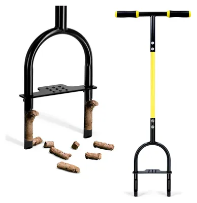 Produktbild von Rasenlüfter, Hand-Aerifizierer für Rasen, manueller Rasenvertikutierer, Kernbelüftungsgerät, Aerifizierer und Aerifiziergabel für verdichtete Böden